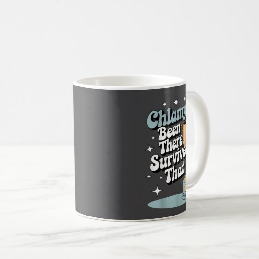 Chlamydia_ Been There, Survived That Funny Design コーヒーマグカップ (正面右)