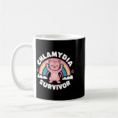 Chlamydia Survivor  コーヒーマグカップ (左)