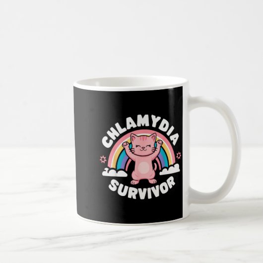 Chlamydia Survivor  コーヒーマグカップ (右)