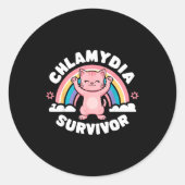 Chlamydia Survivor  ラウンドシール (正面)