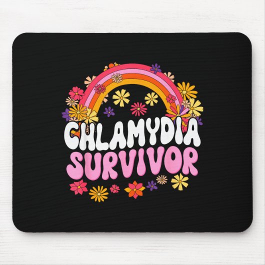 Chlamydia Survivor Funny Graphic  マウスパッド (正面)
