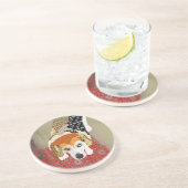 Chloeのヴィンテージの花柄のコースター コースター (側面)