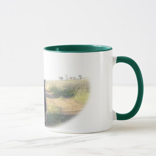 Chloeカンガルーおよびサム牧羊犬 マグカップ (右)