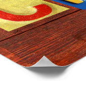 CHLOEライセンスプレートレタリング名署名ポスター ポスター (角)