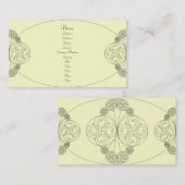 Chloe -クリーム 名刺 (正面/裏面)