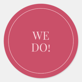 CHLOE モダン Pinkのエンベロ結婚ープ・ステッカー ラウンドシール