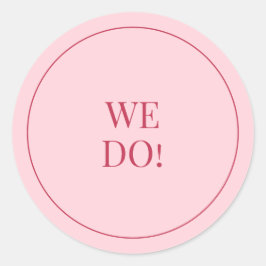 CHLOE モダン Pinkのエンベロ結婚ープ・ステッカー ラウンドシール