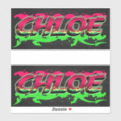 Chloe Vorname Name Graffiti Aufkleber Sticker シール (シート)