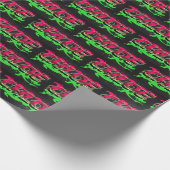 Chloe Vorname Name Graffiti red green ラッピングペーパー (角)