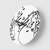 Cho Iran Nabashad Wall Clock ラウンド壁時計 (傾斜)
