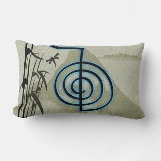 Cho Ku Reiの霊気山 ランバークッション (正面)