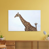 Chobe National Pキリン(Giraffa camelopardalis) キャンバスプリント (インサイチュ (リビング))