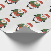 CHOCのためのキッズアート – ペンギンホリデイ ラッピングペーパー (角)