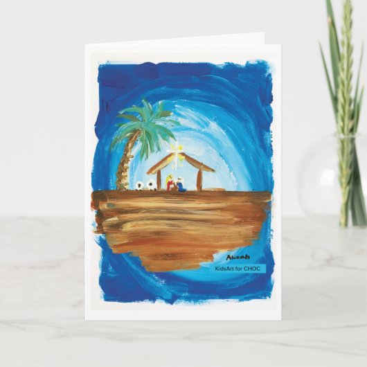 CHOCのためのキッズアート - 地球の平和カード カード (正面)