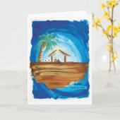 CHOCのためのキッズアート - 地球の平和カード カード (黄色い花)