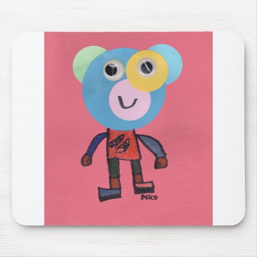 CHOCの子供向けアート イマジネーションマン マウスパッド (正面)