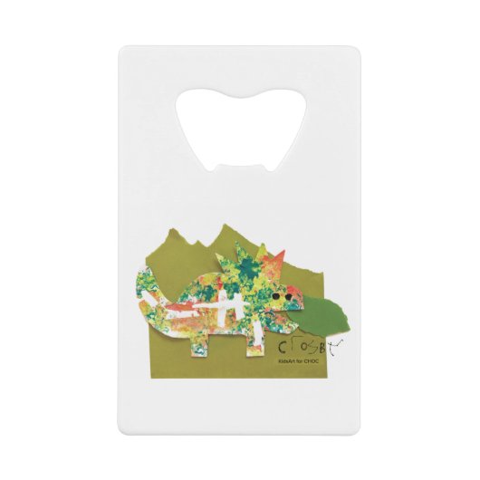 CHOCキッズアートディノロア クレジットカード栓抜き (正面)