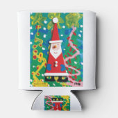 CHOCキッズアート – サンタの冬のワンダーランド 缶クーラー (裏面)