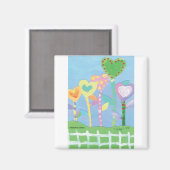 CHOC用キッズアート – ハートと柵 マグネット (正面/裏面)