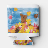 CHOC用キッズアート – 紅葉ベア 缶クーラー (裏面)