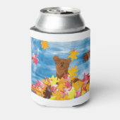 CHOC用キッズアート – 紅葉ベア 缶クーラー (缶裏面)