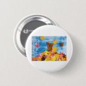 CHOC用キッズアート – 紅葉ベア 缶バッジ (正面&裏面)