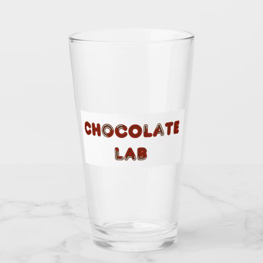 choc labカナダ国旗の名前 タンブラーグラス (正面)