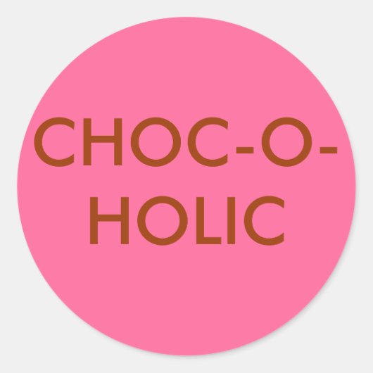 CHOC-O-HOLICシール ラウンドシール (正面)
