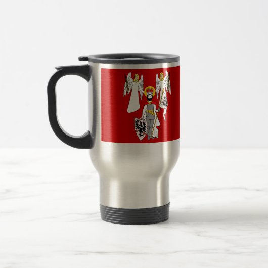 Chocen Czのチェコスロバキア共和国の旗 トラベルマグ (左)