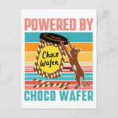 CHOCOウェーハで駆動 – CHOCOウェーハおよび猫好き ポストカード (正面)