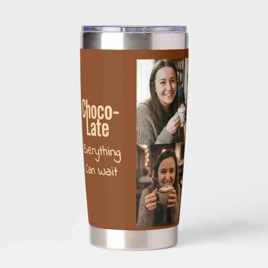 Choco-Late Everything Can Wait 4 Photo  保温保冷タンブラー (背面)