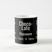 Choco-Late Take It Slow Personalized Mug コーヒーマグカップ (中央)