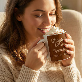 Choco-Late Take It Slow Personalized Mug コーヒーマグカップ