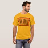 Chocoholicの棒キャンディのラッパーのスタイル Tシャツ (正面フル)
