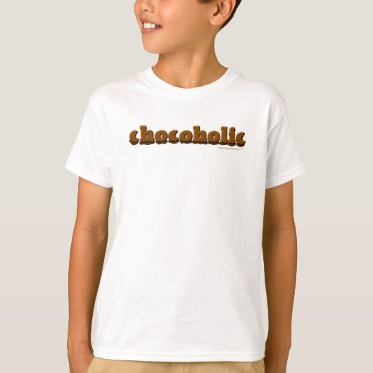 Chocoholicはワイシャツをからかいます Tシャツ (正面)