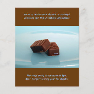 Chocoholics匿名ミーティング チラシ
