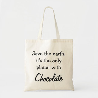 Chocolade Funny Quote トートバッグ