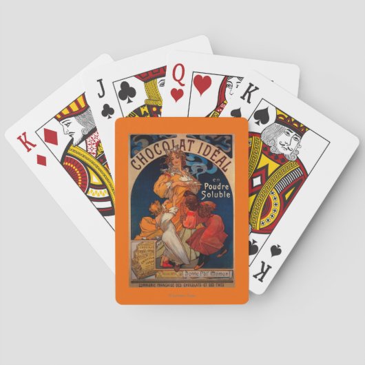 Chocolatの理想的なヴィンテージPosterEurope トランプ (裏面)