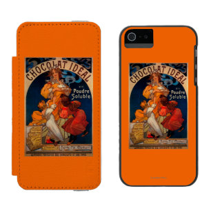Chocolatの理想的なヴィンテージPosterEurope iPhone SE/5/5sウォレットケース