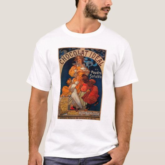Chocolatの理想的なヴィンテージPosterEurope Tシャツ (正面)