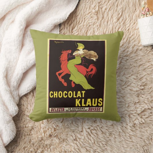 Chocolat Klaus広告ポスター クッション (ブランケット)