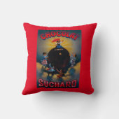 Chocolat SuchardのヴィンテージPosterEurope クッション (裏面)