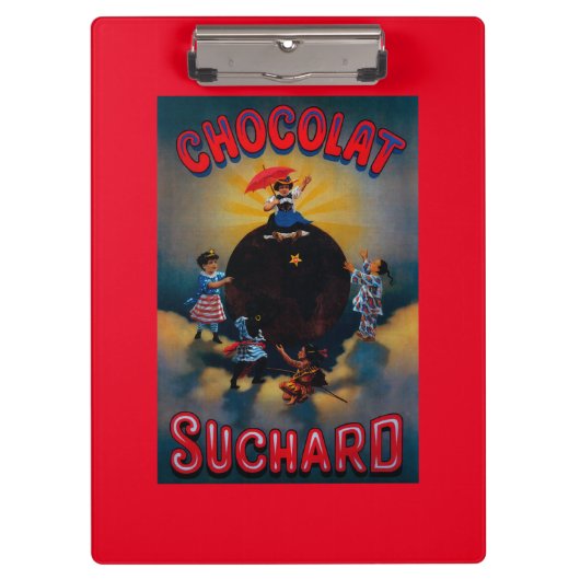 Chocolat SuchardのヴィンテージPosterEurope クリップボード (正面)