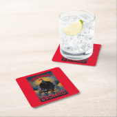 Chocolat SuchardのヴィンテージPosterEurope スクエアペーパーコースター (インサイチュ)