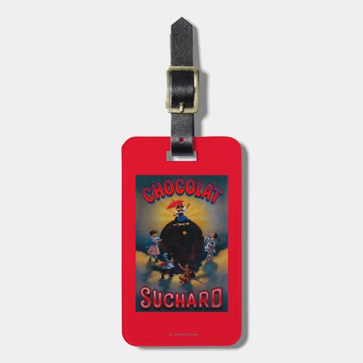 Chocolat SuchardのヴィンテージPosterEurope ラゲッジタグ (正面縦)