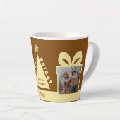 Chocolate 2 Photo Minimalist Keepsake カフェラテマグ (右アングル)