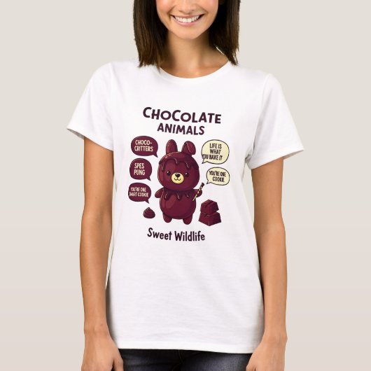 Chocolate Animals Chocoholic Tee Tシャツ (正面)