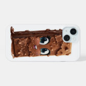 Chocolate Bar Phone Case | Sweet & Fun Chocolate D iPhone 15ケース (裏面横)