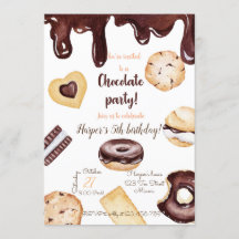 Chocolate Birthday Invitation