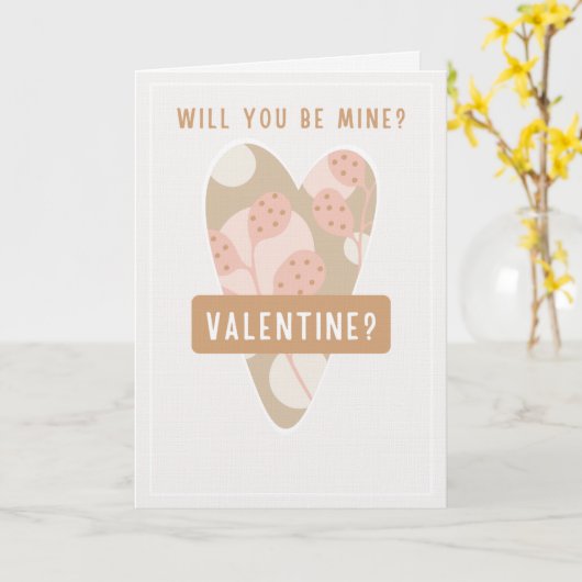 Chocolate & Biscuits Happy valentine's Day カード (黄色い花)